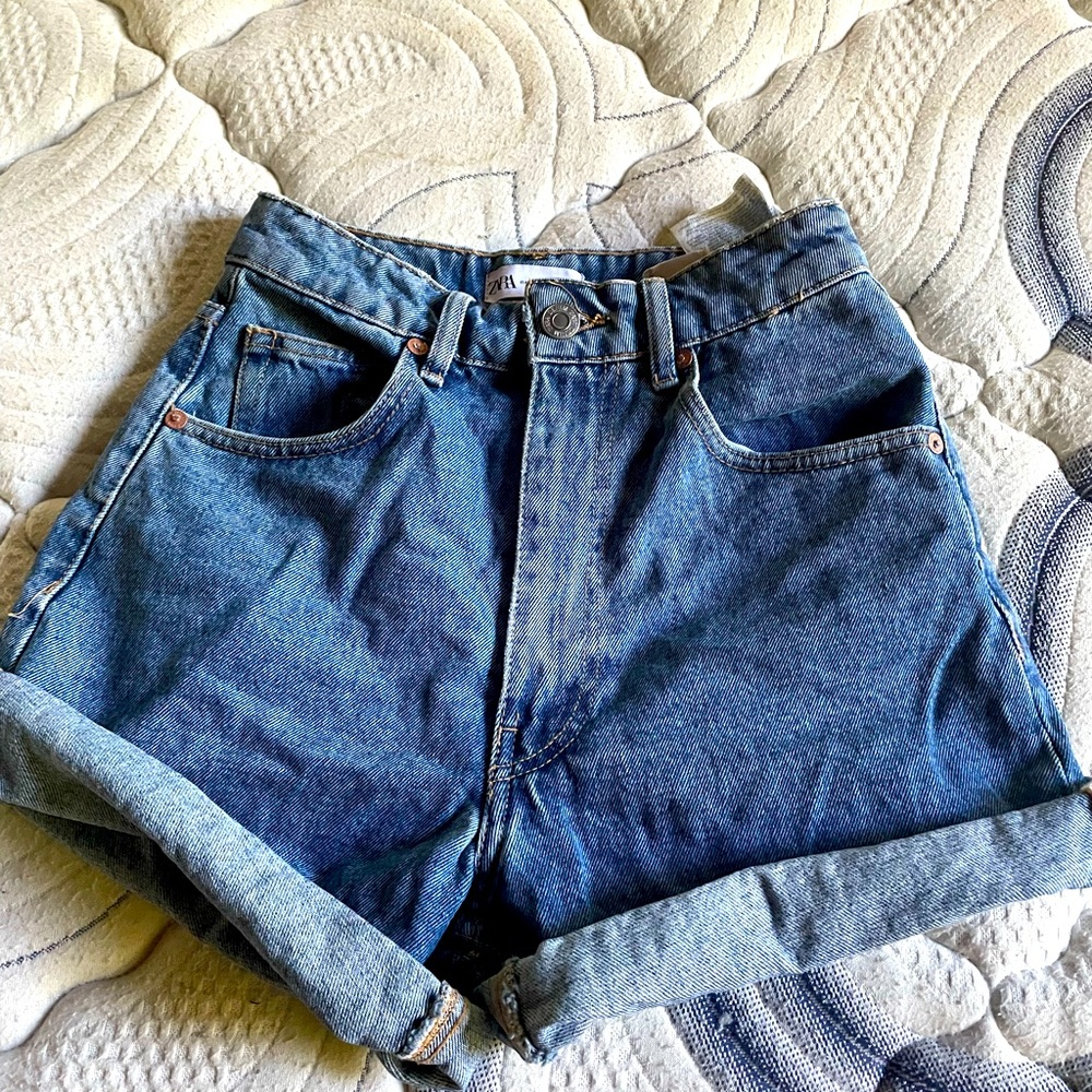 NWT ZARA Hi-Rise Bermuda Shorts